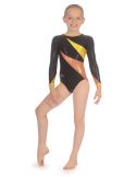Laser Orange Long Sleeve Gymnastics Leotard